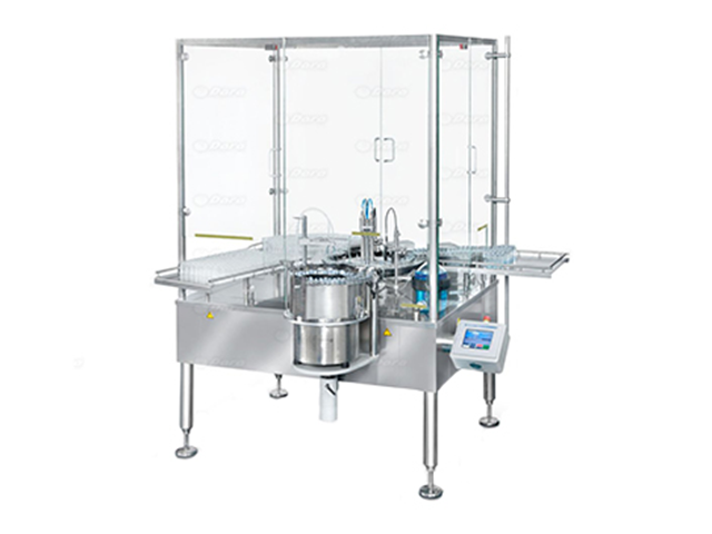 SX-210-Lyo– Kompakt monoblockmaskin för automatisk inmatning, fyllning och proppning av vialer