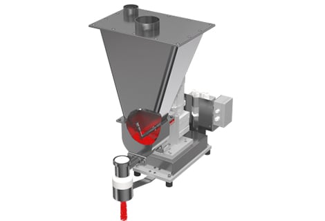 Gravimetrisk/volymetrisk dubbelskruvdoserare med omrörare