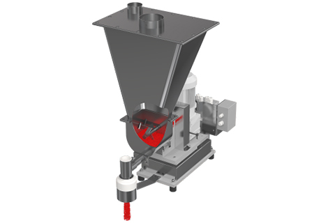Gravimetrisk/volymetrisk enkelskruvdoserare med omrörare